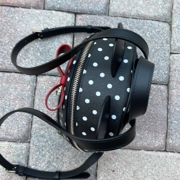 Kate Spade Disney X Kate Spade New York Minnie Dome Backpack Black Multi - Picture 14 of 16